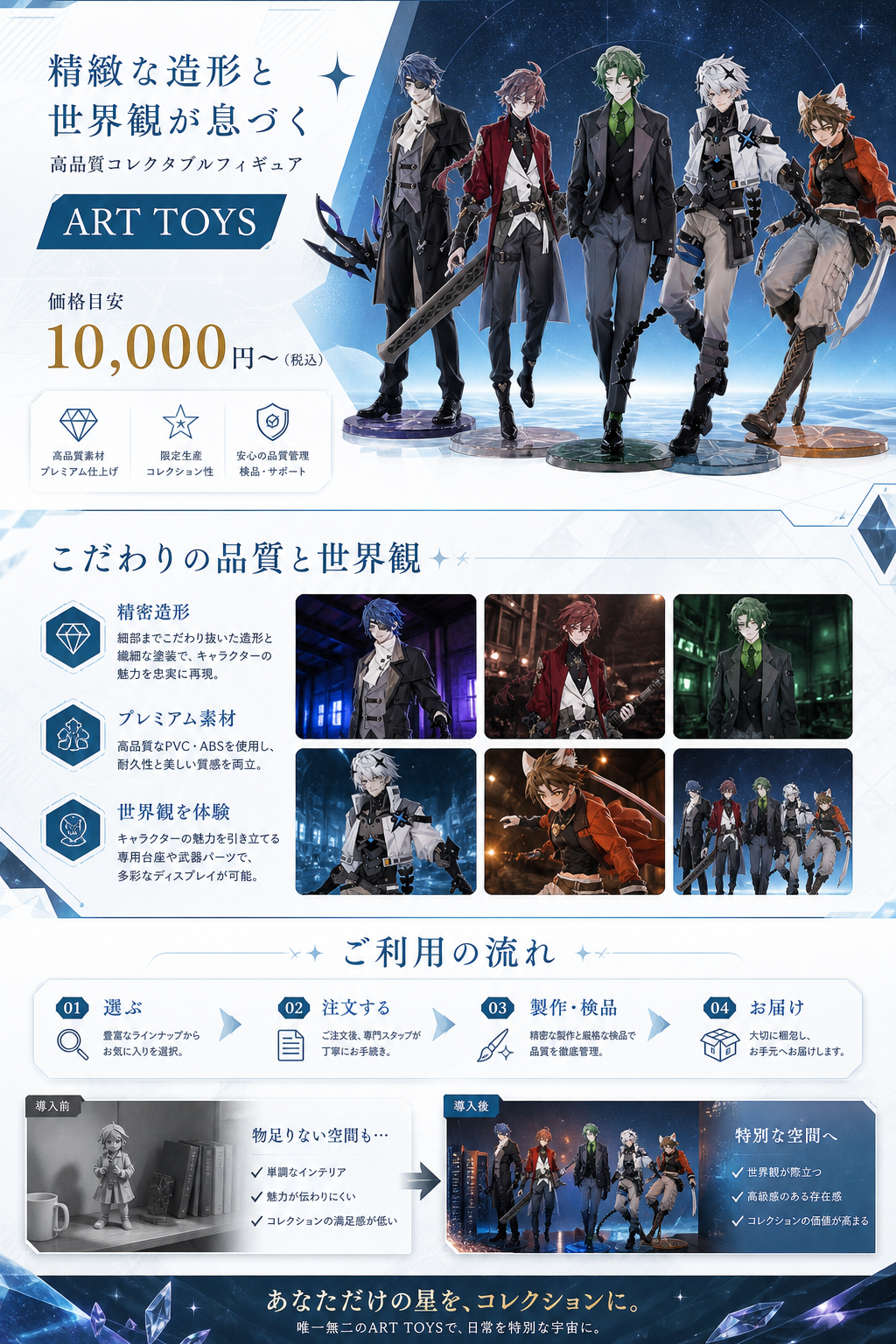 星际猎手潮玩店 サービス紹介ビジュアル